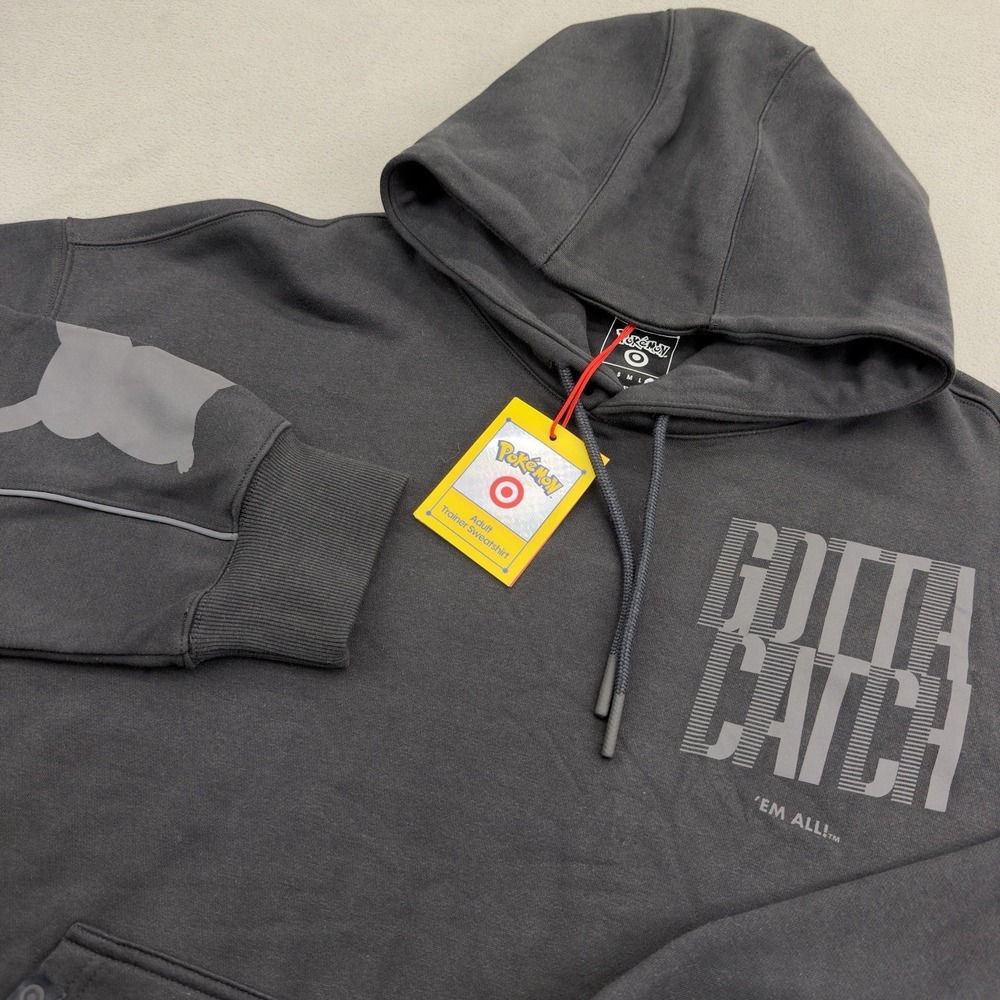 Pokémon x Target Adult Trainer Hoodie Sweatshirt XL Black Pikachu 30th Limited
